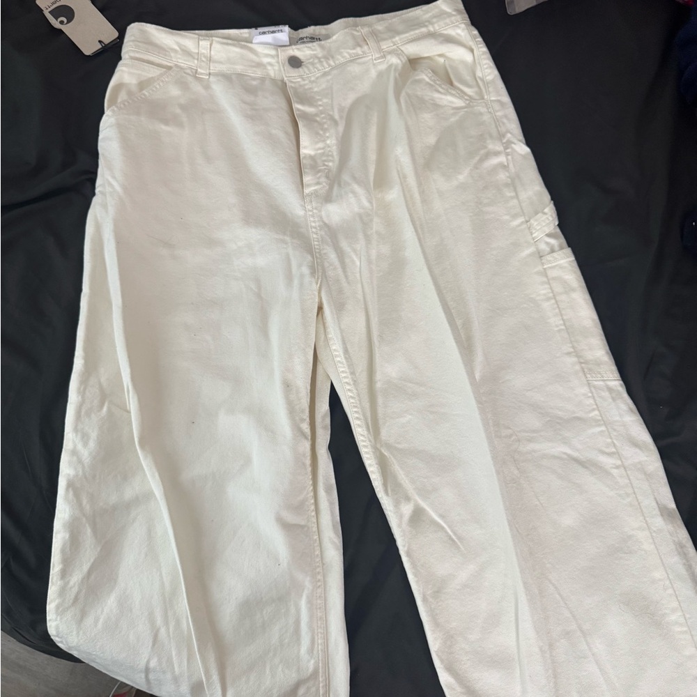 Carhartt Cream Carpenter Pants